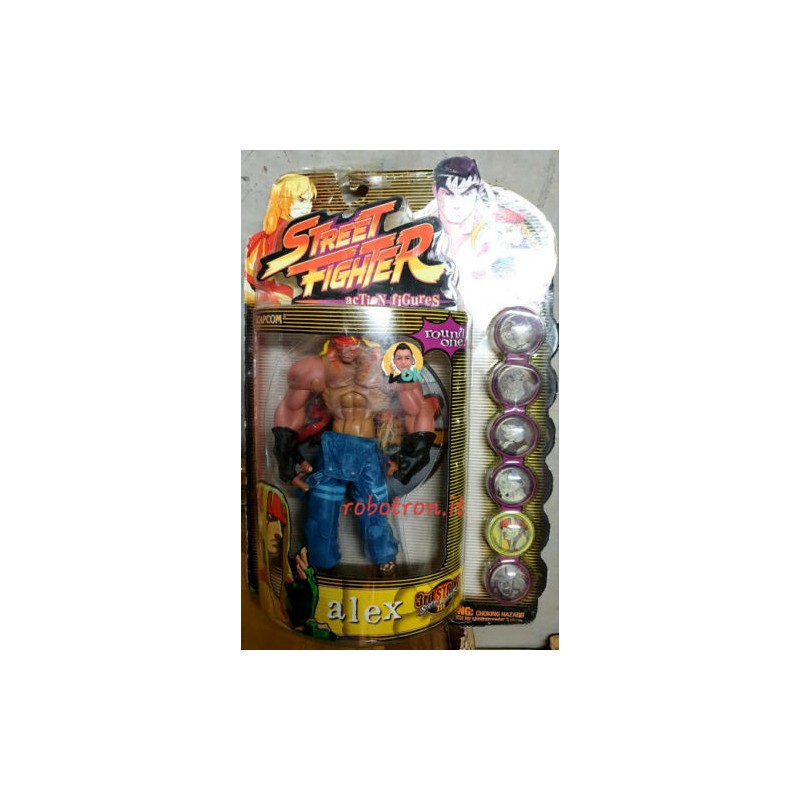 STREET Fighter  Alex Player due Action Figure  BANDAI nel 1999