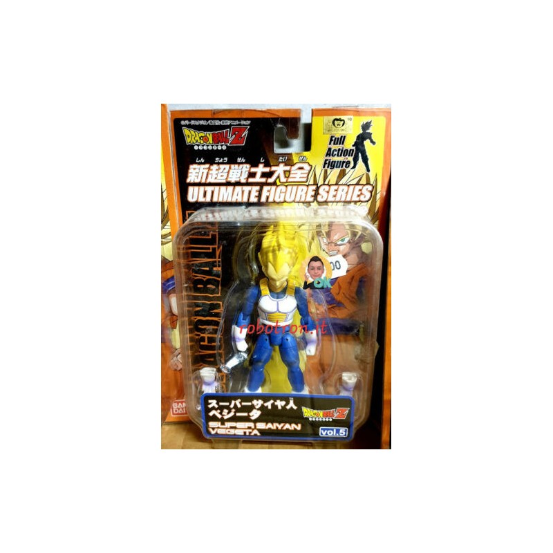 Dragon Ball Super Saiyan VEGETA Action Figure Ultimate Series DBZ BANDAI JAPAN