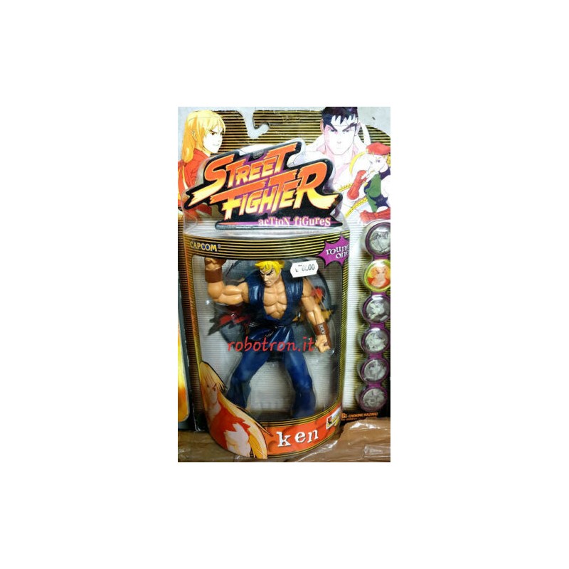 Street Fighter KEN Action Figure Round One Player 2 1999 New Sealed