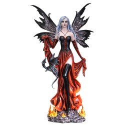 Fire Fairy with Black Dragon 68cm