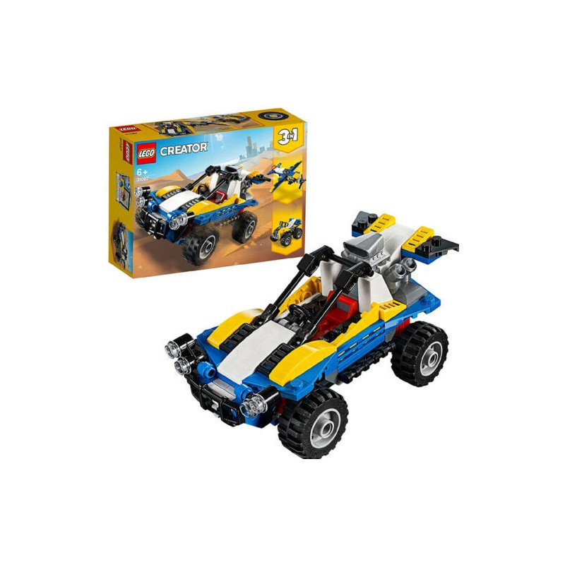 LEGO 31087 CREATOR DUNE BUGGY MACCHINA AUTO RALLY 3 IN 1 COSTRUZIONI
