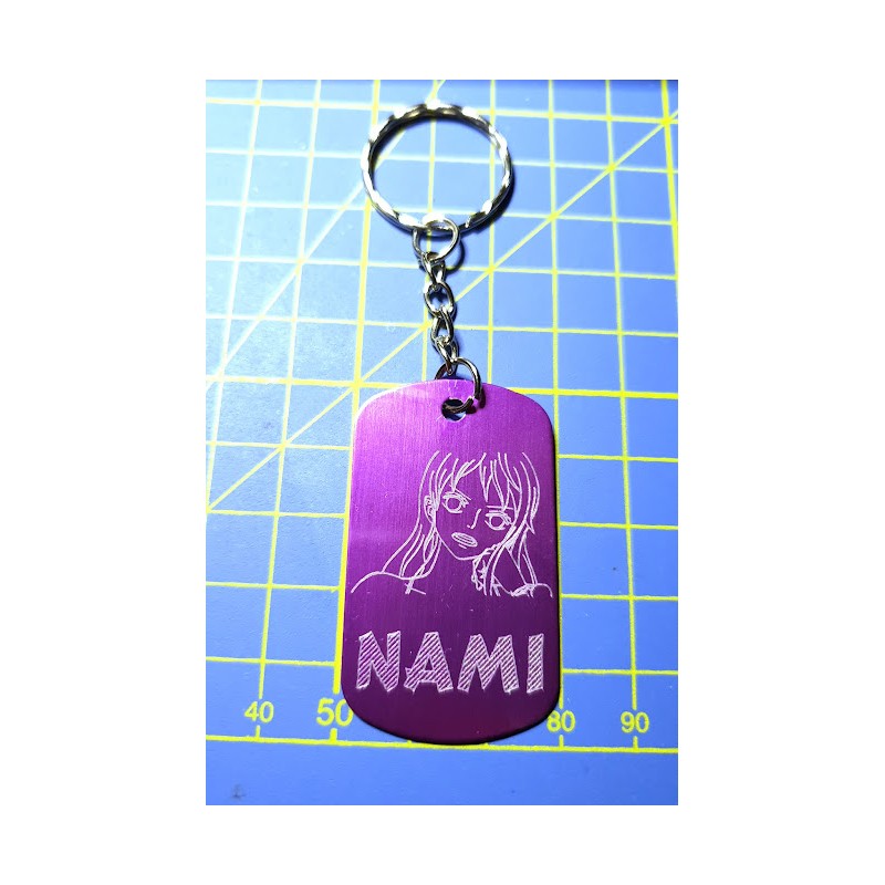 Keychain plate 28x50mm -  Nami - One piece
