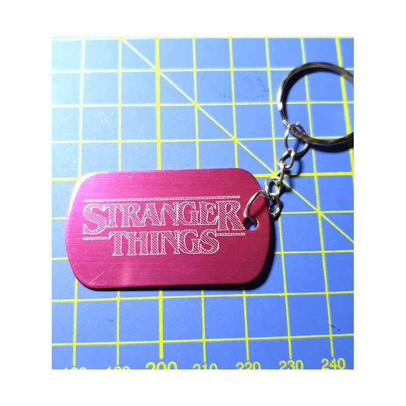 Keychain plate 28x50mm - Stranger Things