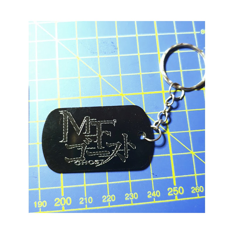 Keychain plate 28x50mm - MF Ghost