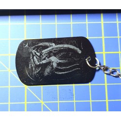 Engraving Keychain plate...